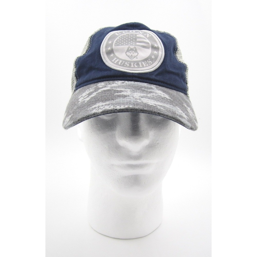 Colosseum UConn Huskies OHT Military Appreciation Mesh Snapback Hat Snapback(G)